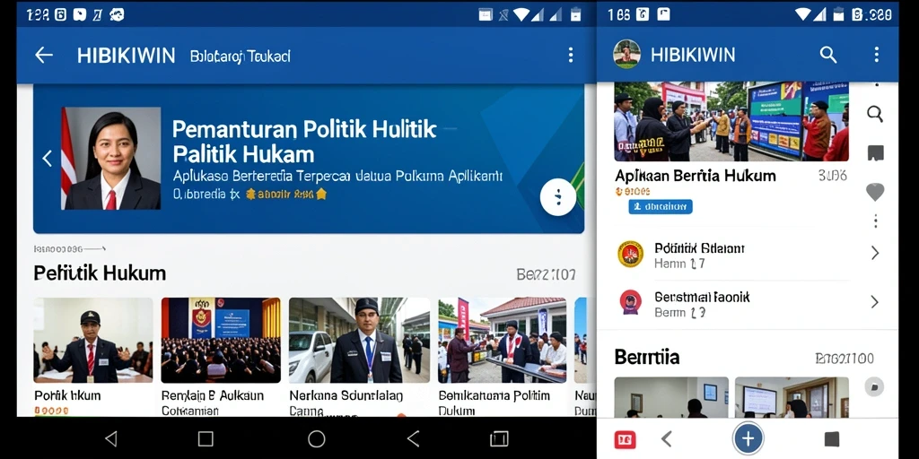 Tampilan antarmuka HIBIKIWIN yang informatif dan menarik.