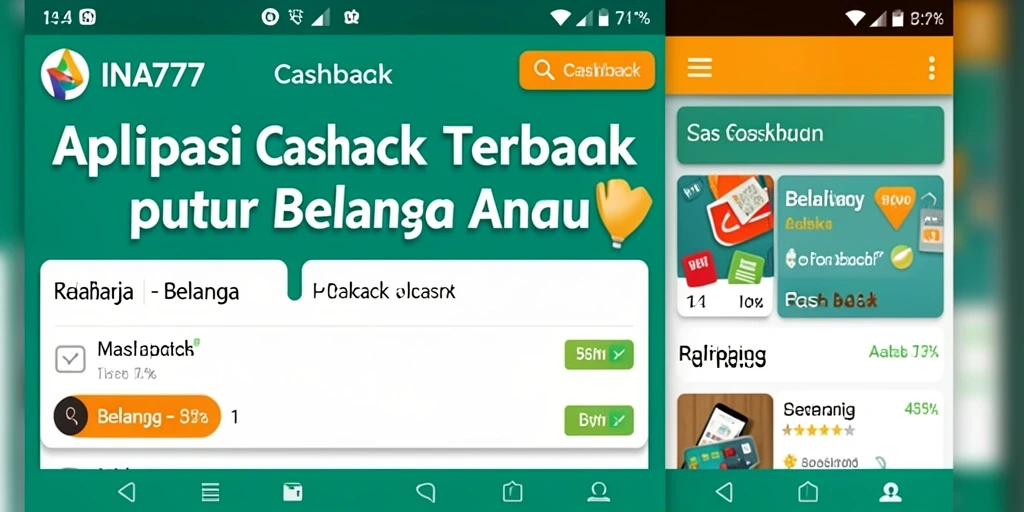 Antarmuka INA777 yang sederhana dan fungsional untuk Cashback.