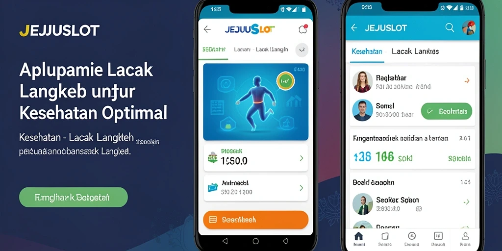 Antarmuka JEJUSLOT yang menampilkan statistik langkah.