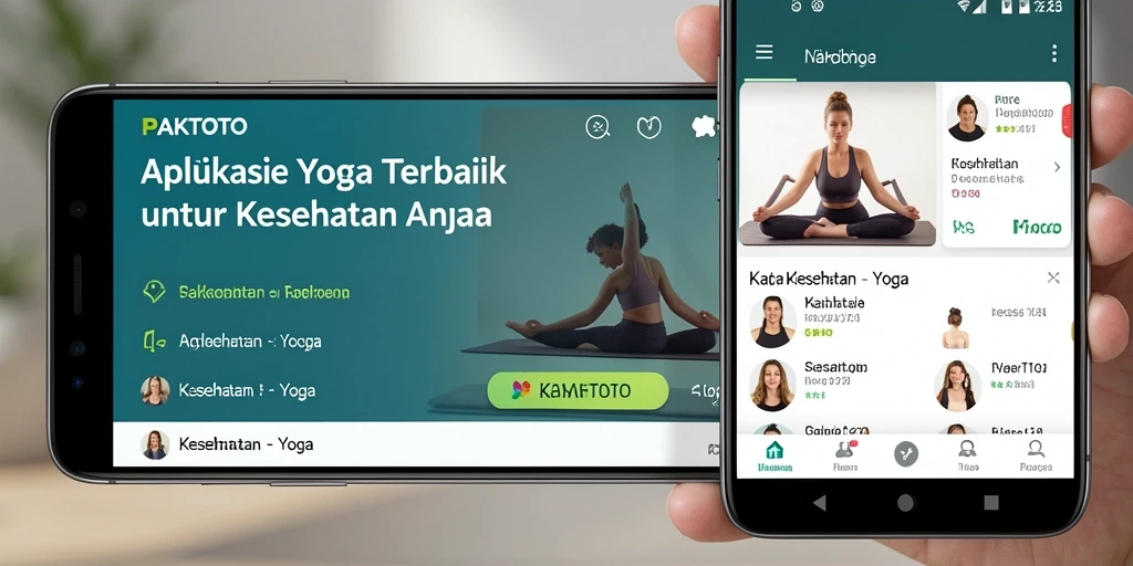 Tampilan antarmuka PAKTOTO yang intuitif untuk latihan yoga.