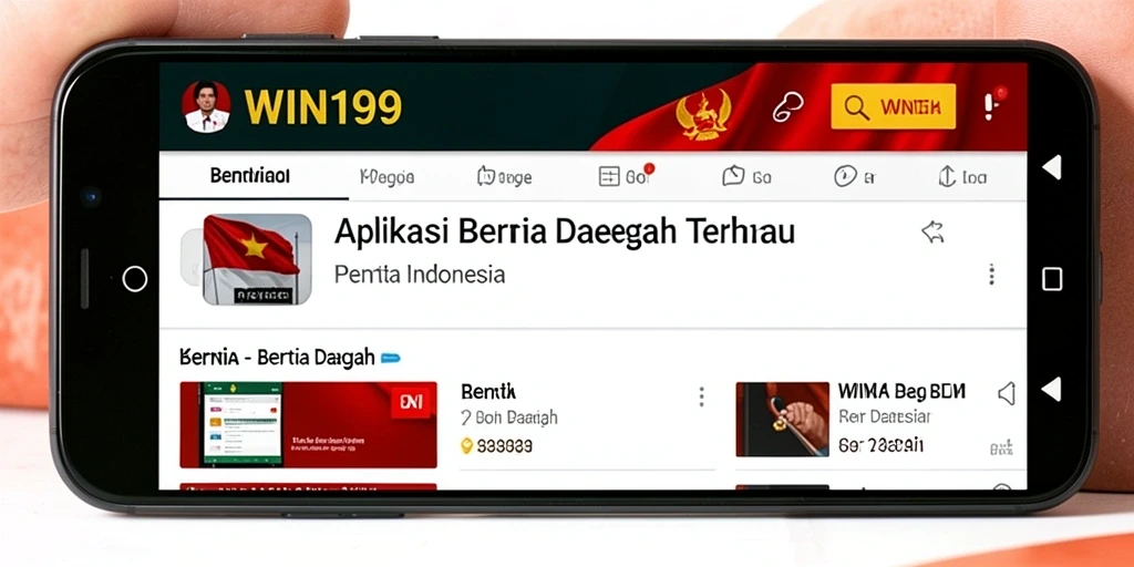 Tampilan antarmuka aplikasi WIN199 yang informatif dan mudah diakses.
